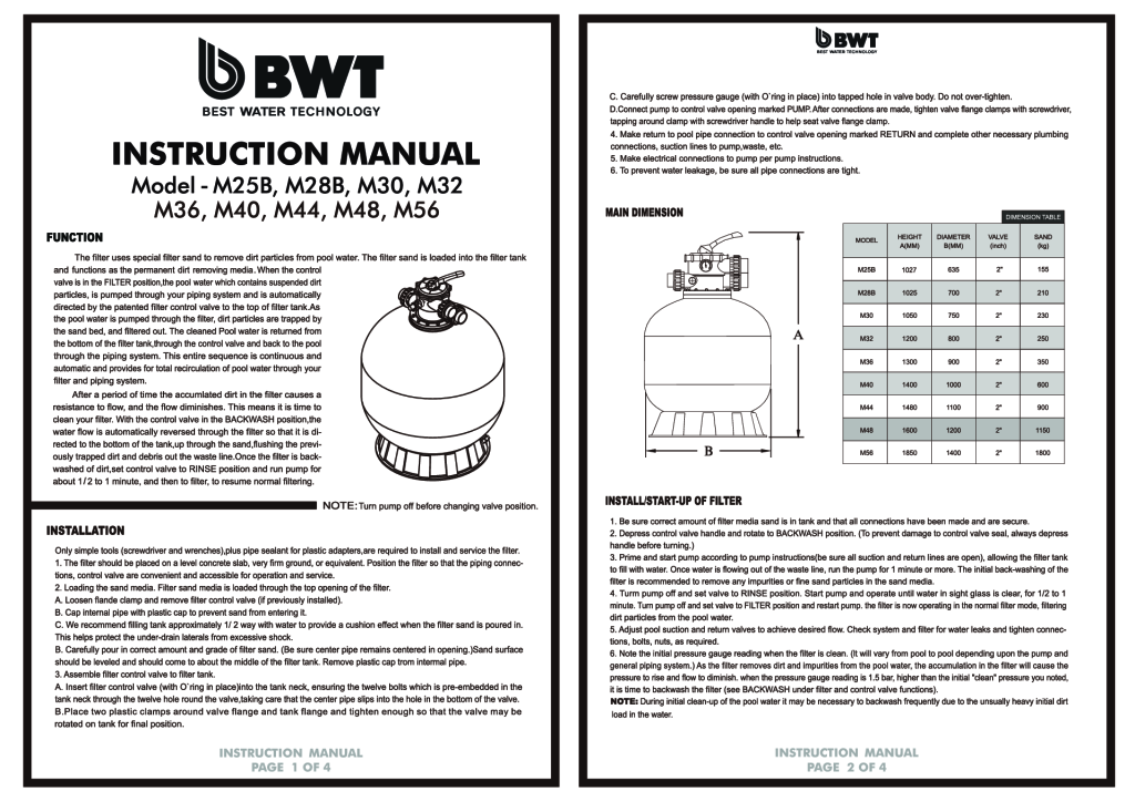 Instruction Manual 50mm