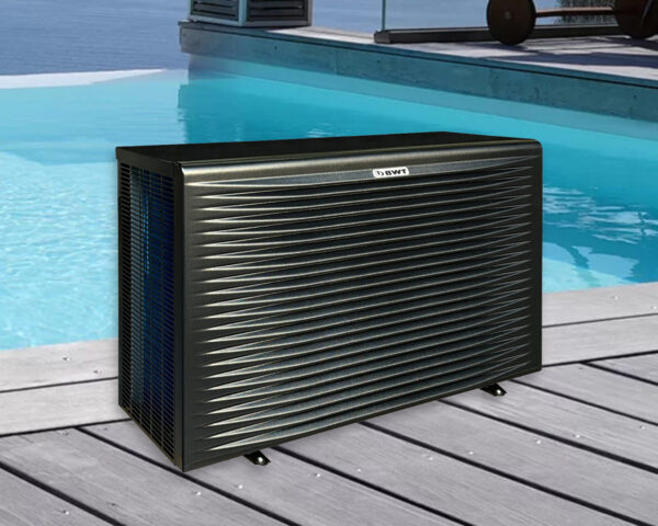 Rear discharge heat pump