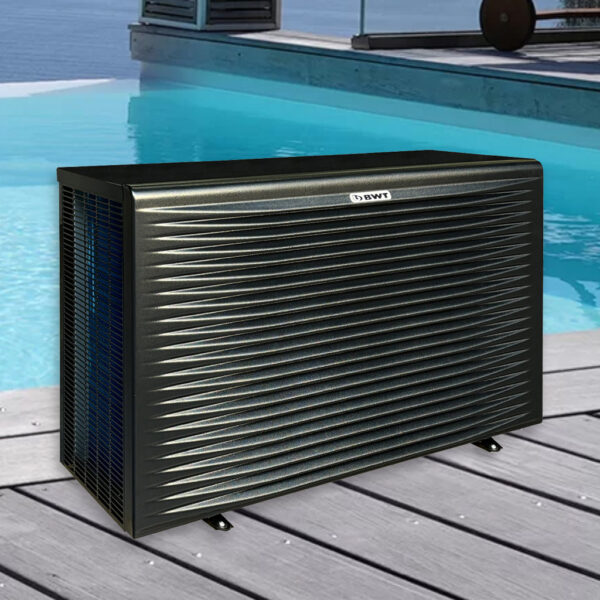 Rear discharge heat pump