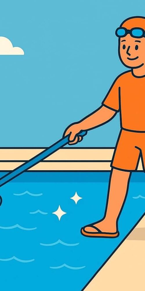 Maintaining a salt water swimming pool